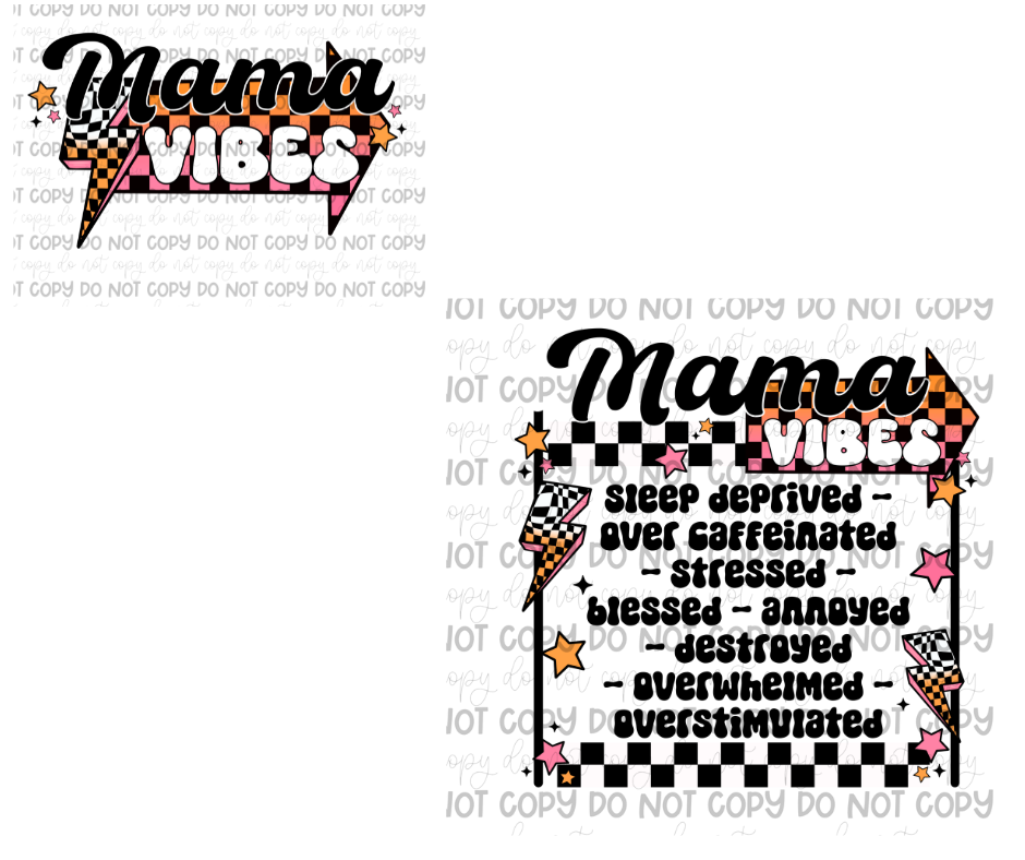 Mama Vibes & pocket-Ready to Press Transfer