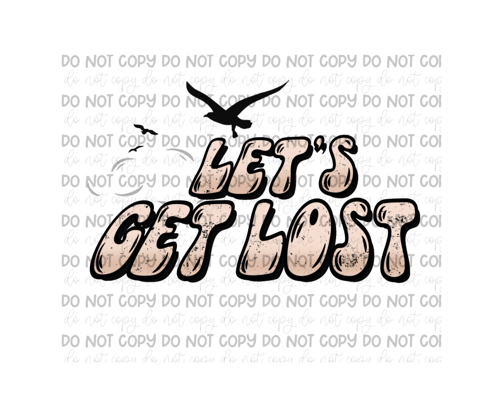 Let's Get Lost words-Ready to Press Transfer