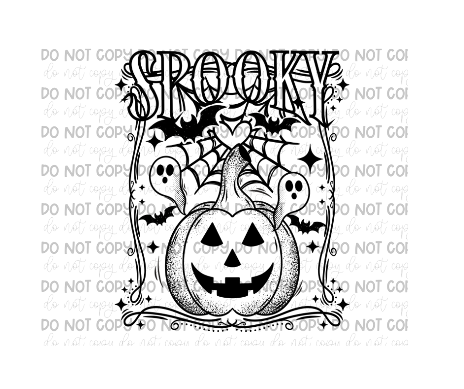 Spooky black-Ready to Press Transfer