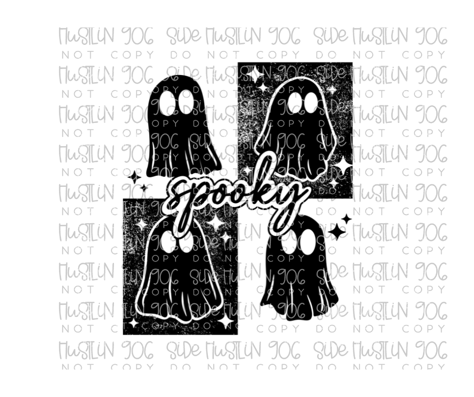 Spooky Single Color-Ready to Press Transfer