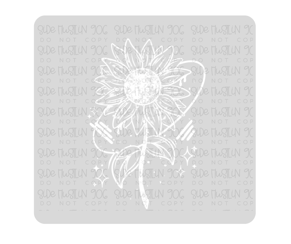 Sunflower Single Color-Ready to Press Transfer