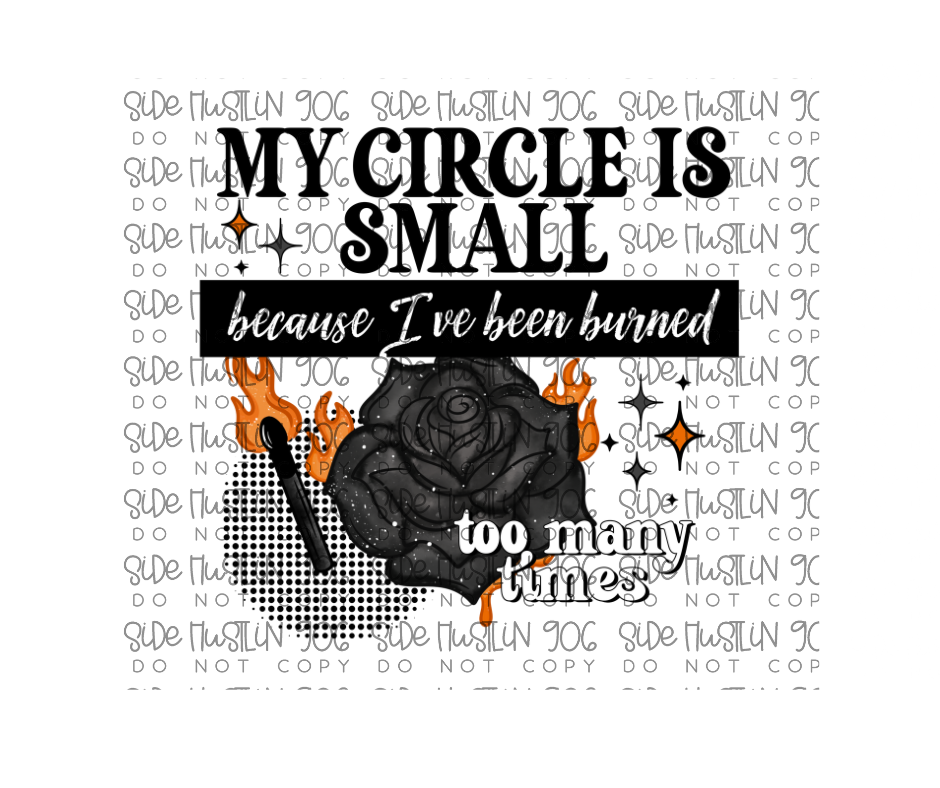 Circle Small-Ready to Press Transfer