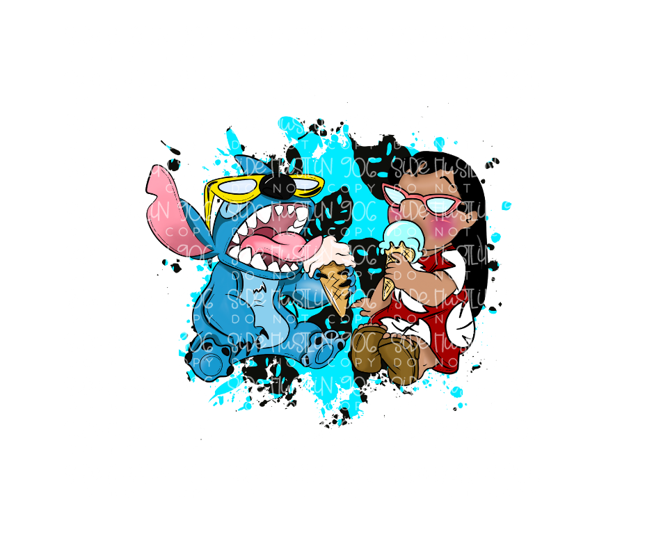 Ice Crem Friends-Ready to Press Transfer