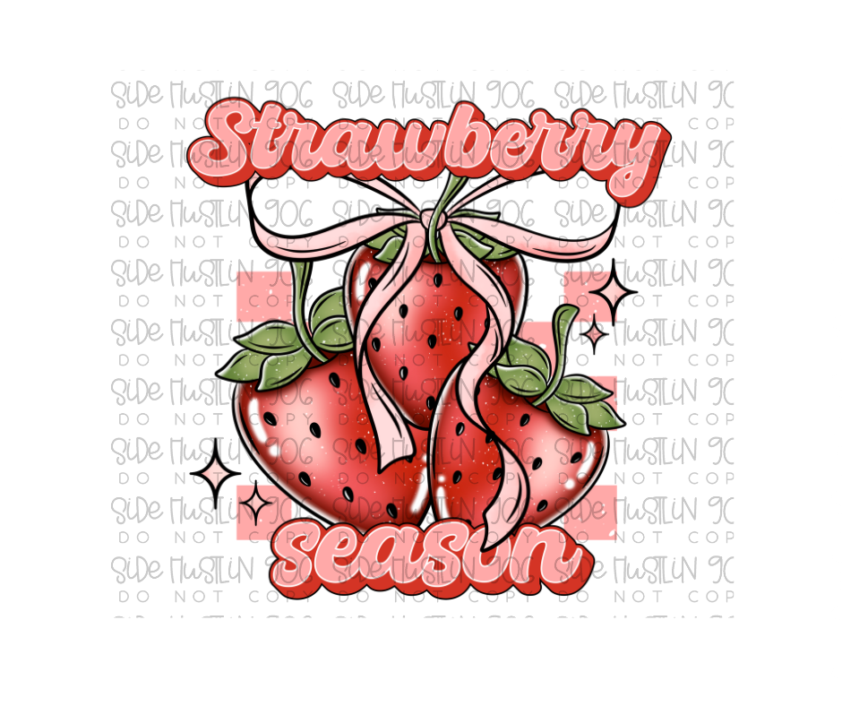 Strawberry Season-Ready to Press Transfer