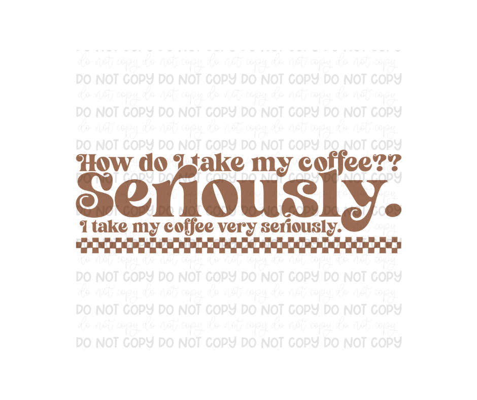 How do I take my Coffee-Ready to Press Transfer