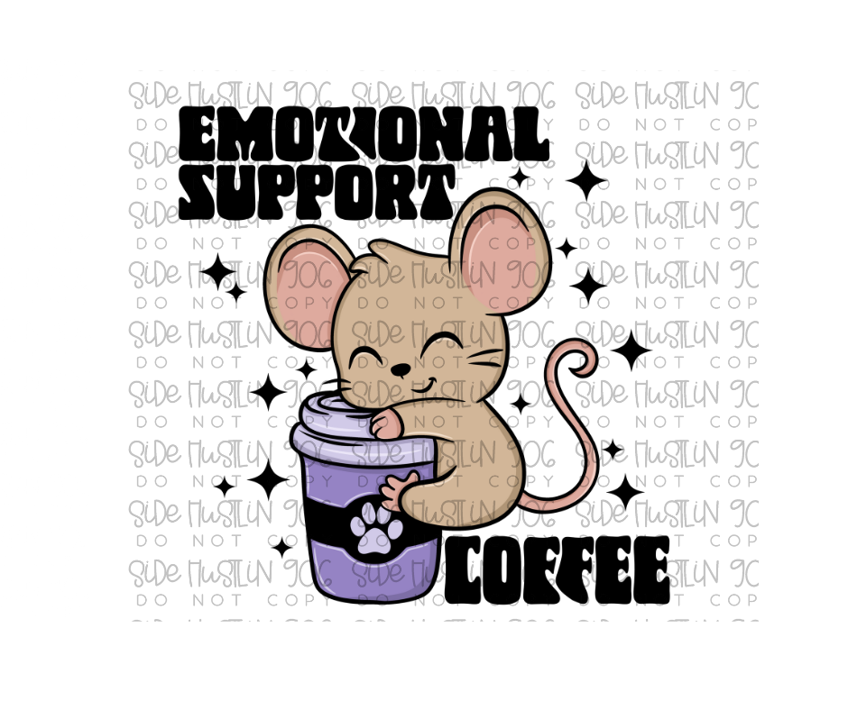 Coffee-Ready to Press Transfer