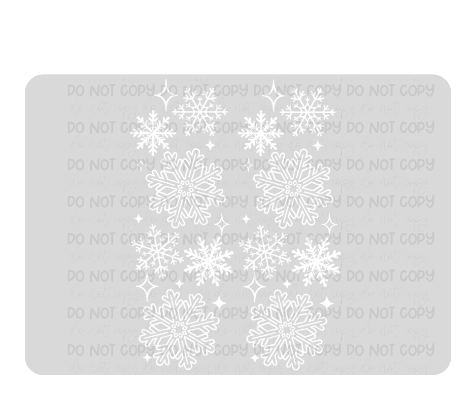Let it Snow white Sleeves-Ready to Press Transfer