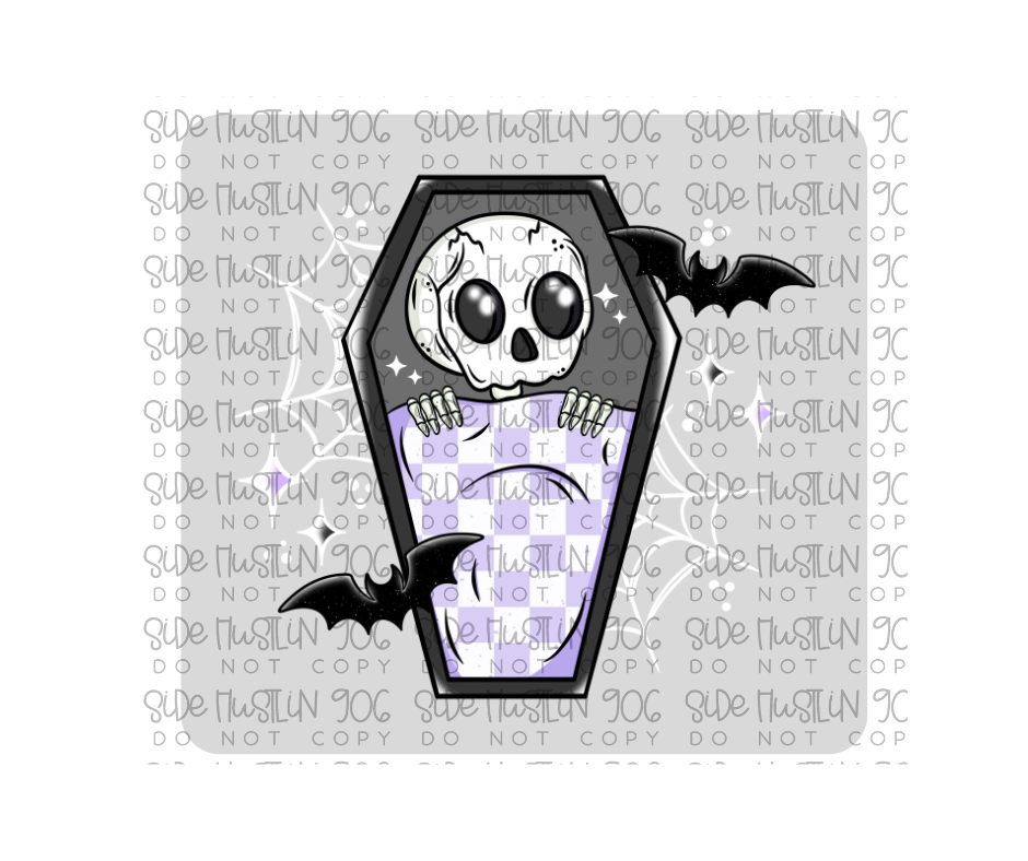 Wake Me up When It's Halloween White no words-Ready to Press Transfer