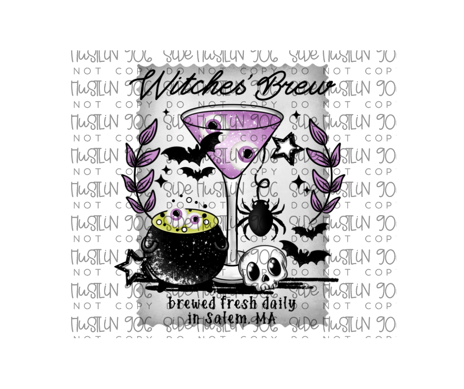 Witches Brew Card-Ready to Press Transfer