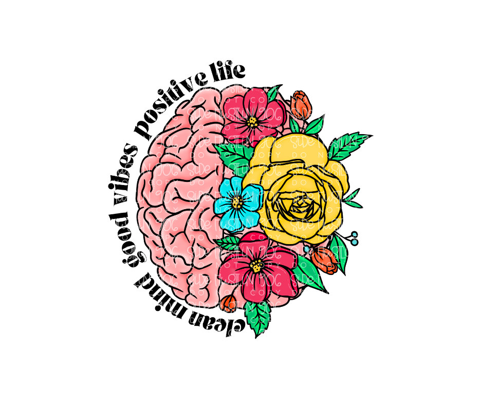 Clean mind Good Vibes-Ready to Press Transfer