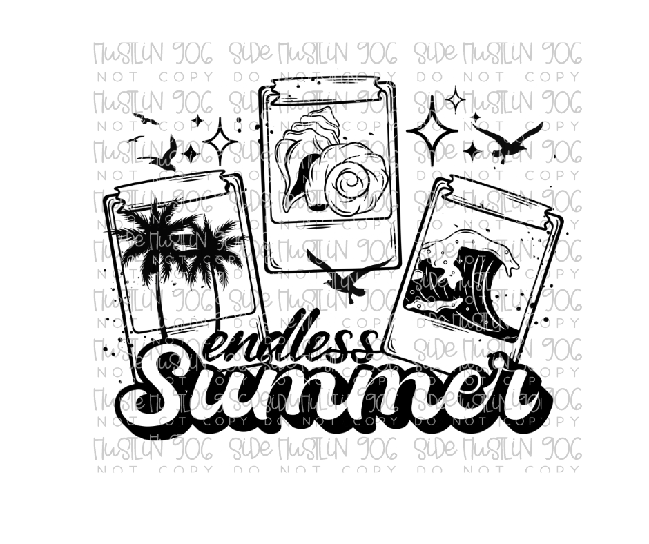 Endless Summer Single Color-Ready to Press Transfer