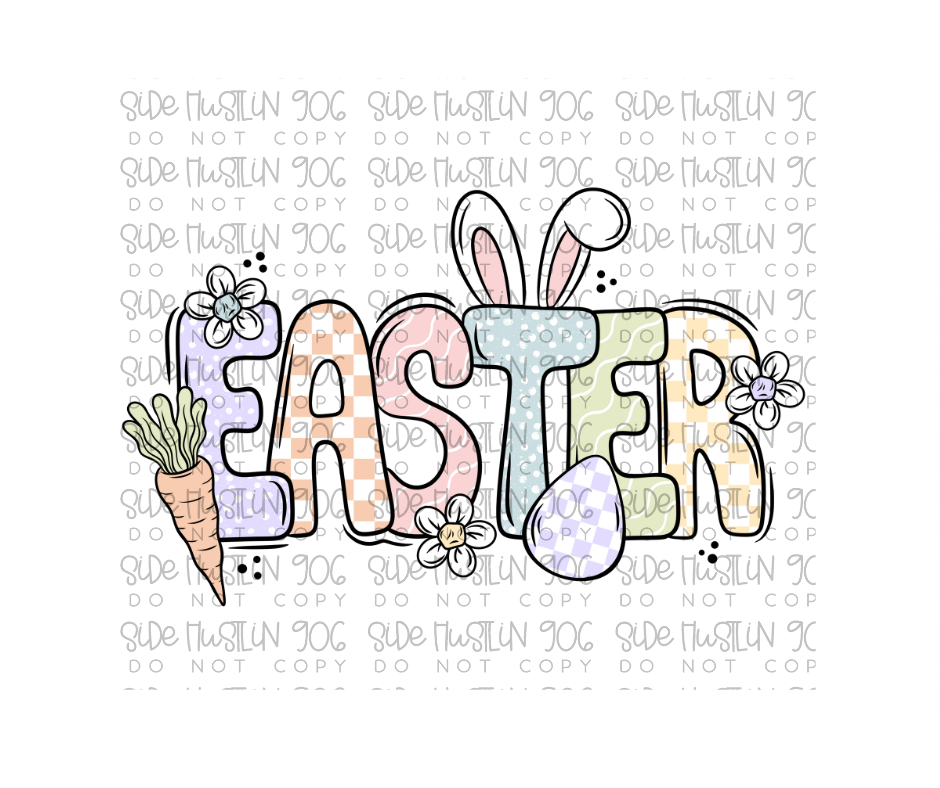 Easter Girly-Ready to Press Transfer
