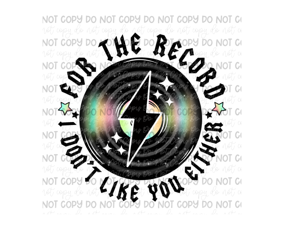 For the Record-Ready to Press Transfer