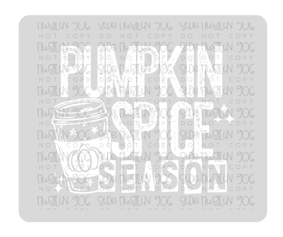 Pumpkin Spice Season Single Color White-Ready to Press Transfer