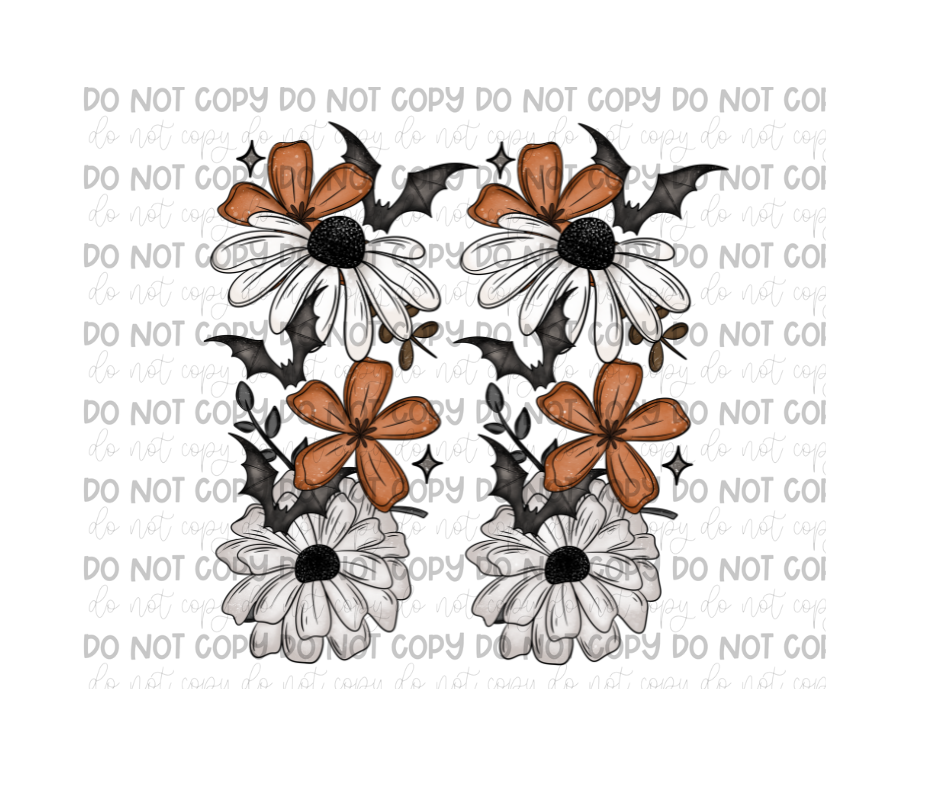 Bat Floral Sleeves-Ready to Press Transfer