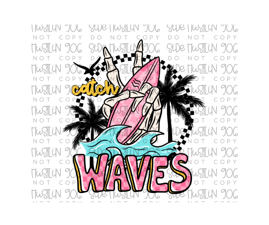 Catch Waves-Ready to Press Transfer