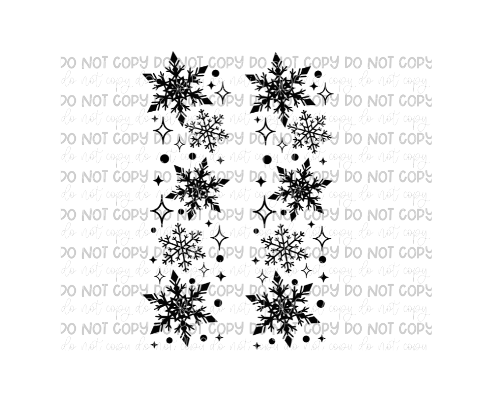 Snowy Sleeves-Ready to Press Transfer