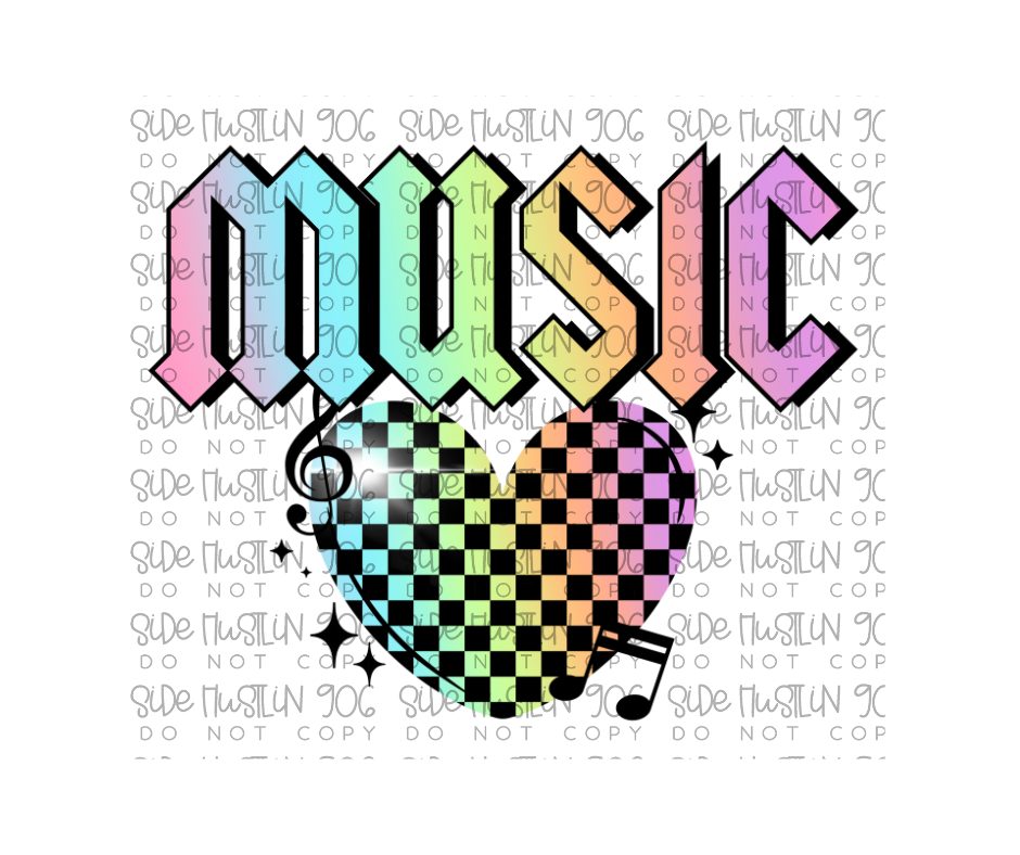 Music Loud heart-Ready to Press Transfer