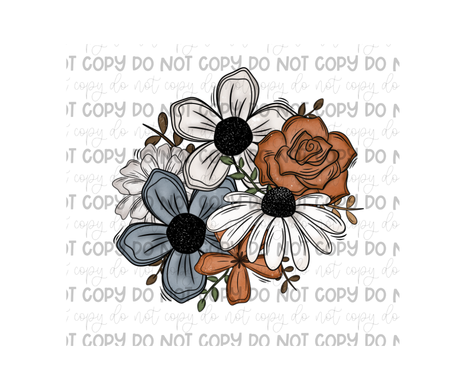 Florals-Ready to Press Transfer