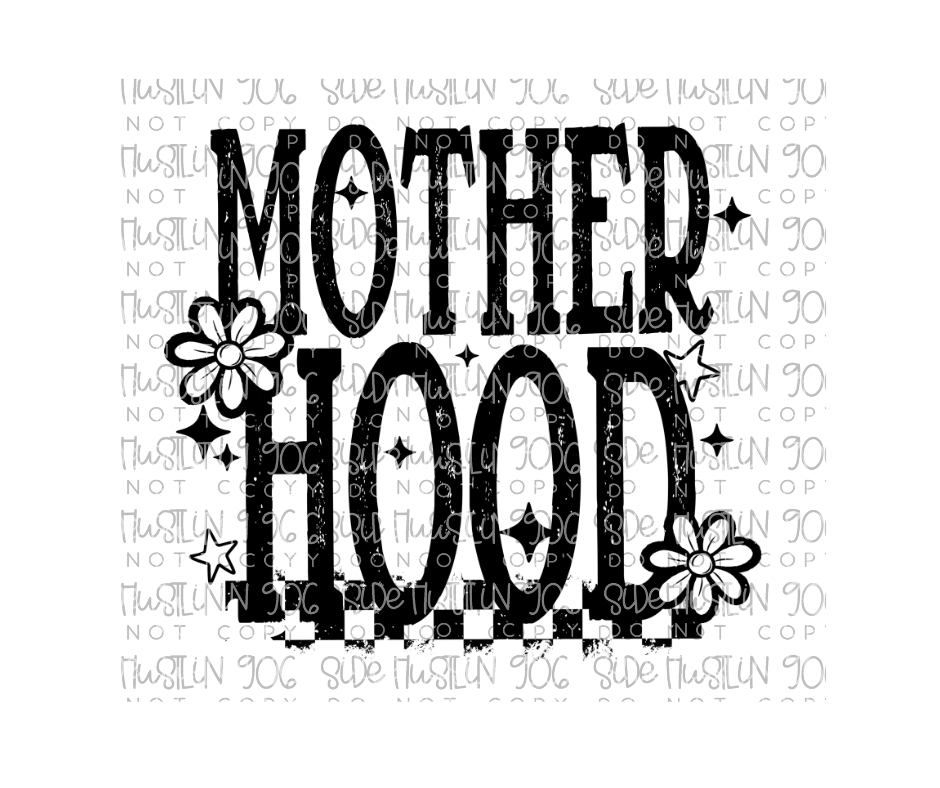 Motherhood Single Color front-Ready to Press Transfer