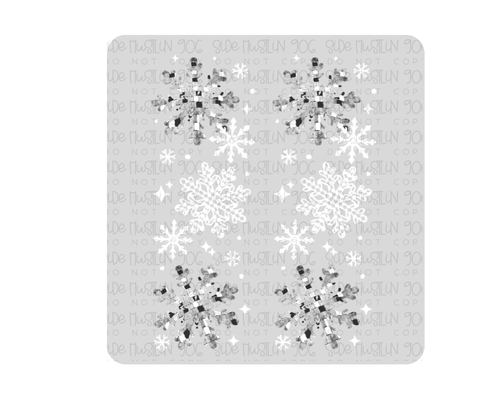 Snowflakes Collage Sleeve-Ready to Press Transfer