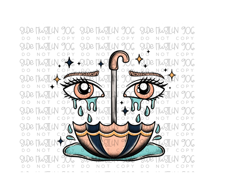 Tears are Like Rain no words-Ready to Press Transfer