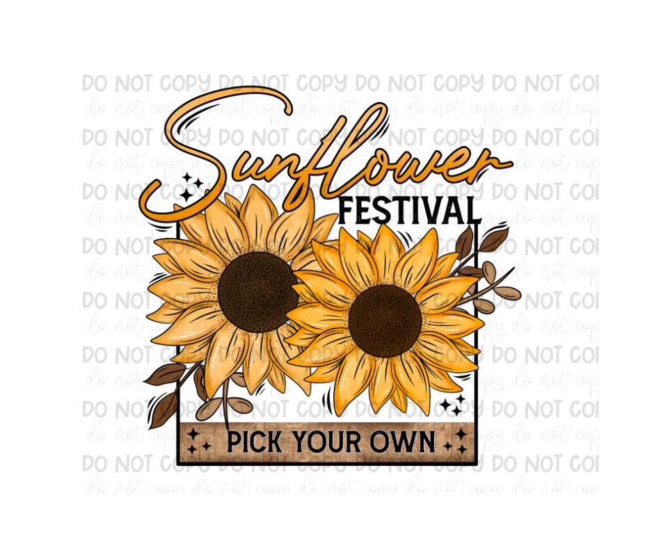 Sunflower Festival-Ready to Press Transfer