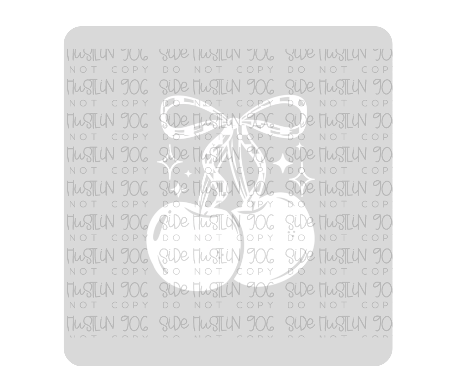 All I Do Is Talk Back cherries Single Color white-Ready to Press Transfer