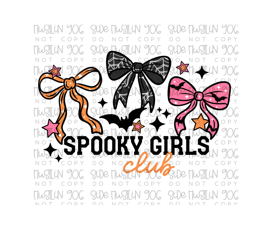Spooky Girls Club-Ready to Press Transfer