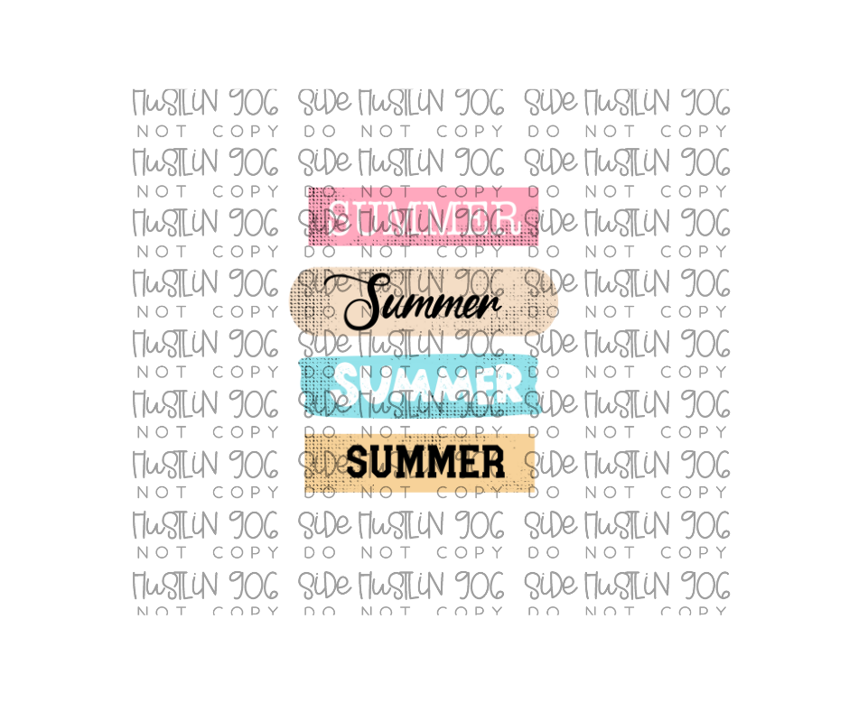 Summer Collage-Ready to Press Transfer