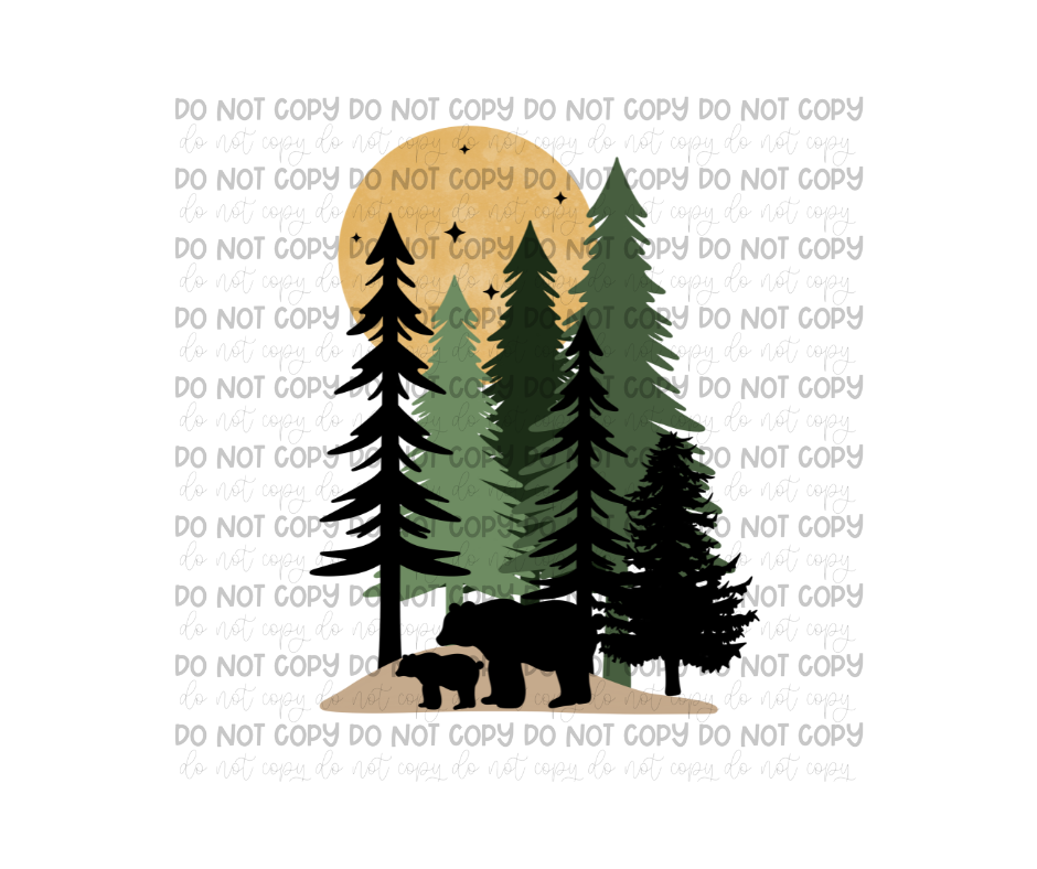 Trees-Ready to Press Transfer