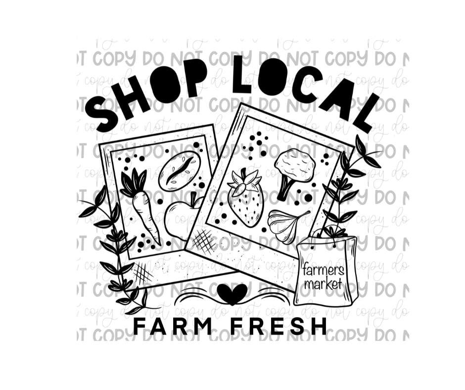Shop Local-Ready to Press Transfer