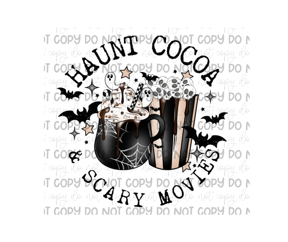 Haunt Cocoa Scary Movies-Ready to Press Transfer