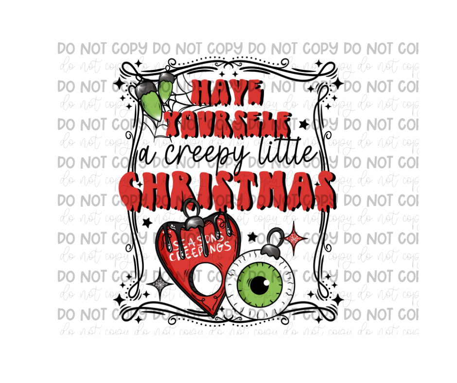 Creepy Christmas-Ready to Press Transfer