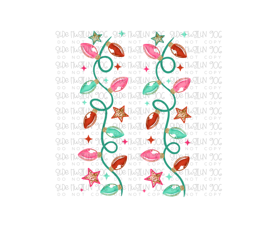 Merry Lights Sleeve-Ready to Press Transfer