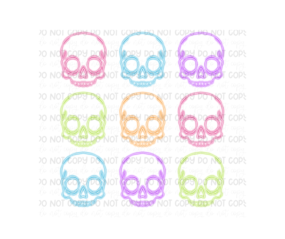 Neon skellies-Ready to Press Transfer