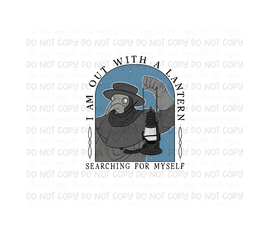 Searching for myself black-Ready to Press Transfer