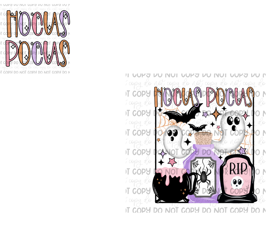 Hocus Pocus & pocket-Ready to Press Transfer