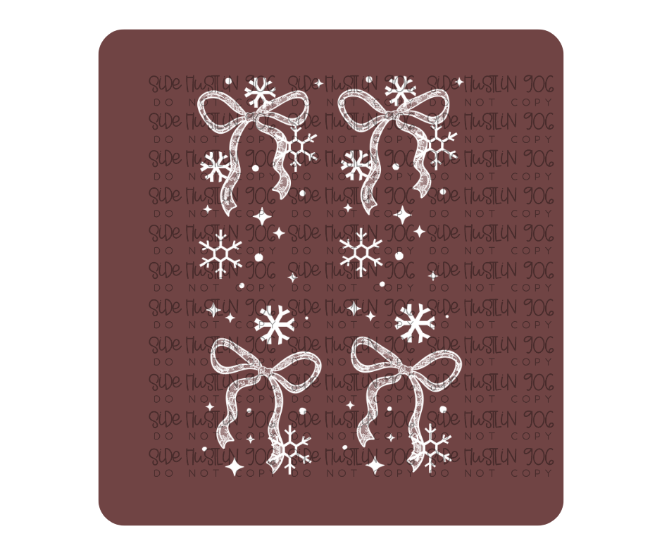 Let It Snow Lace Sleeves-Ready to Press Transfer