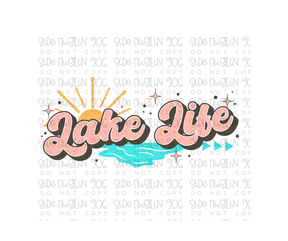 Lake Life-Ready to Press Transfer
