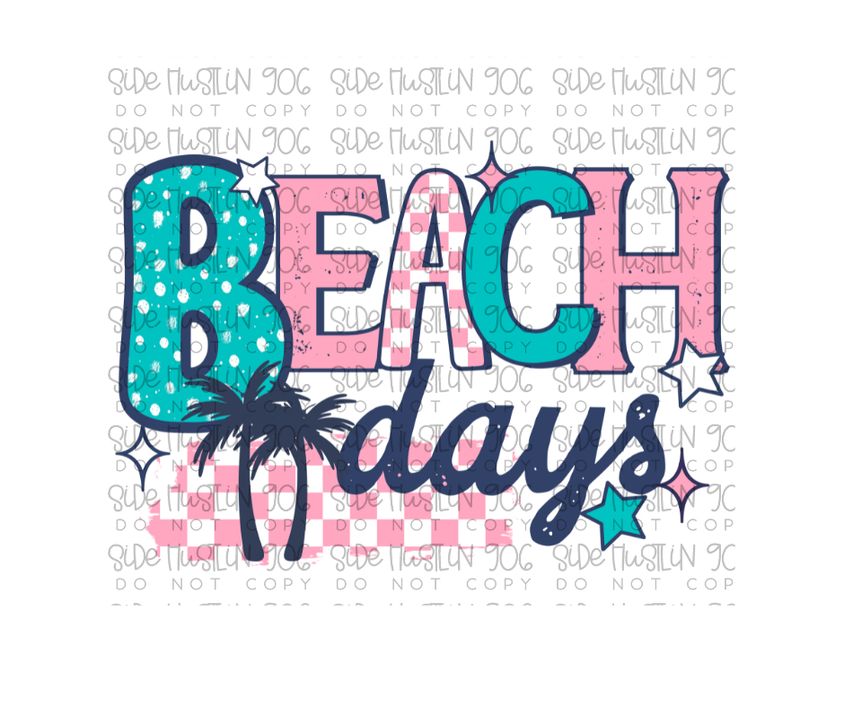 Beach Days-Ready to Press Transfer