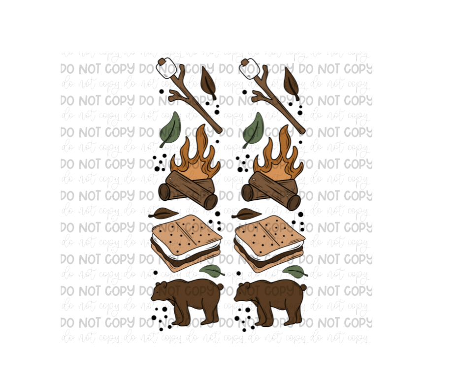More Camping Sleeves-Ready to Press Transfer