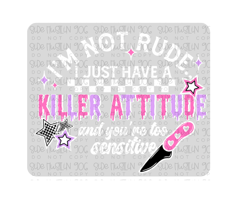 Killer Attitude White-Ready to Press Transfer