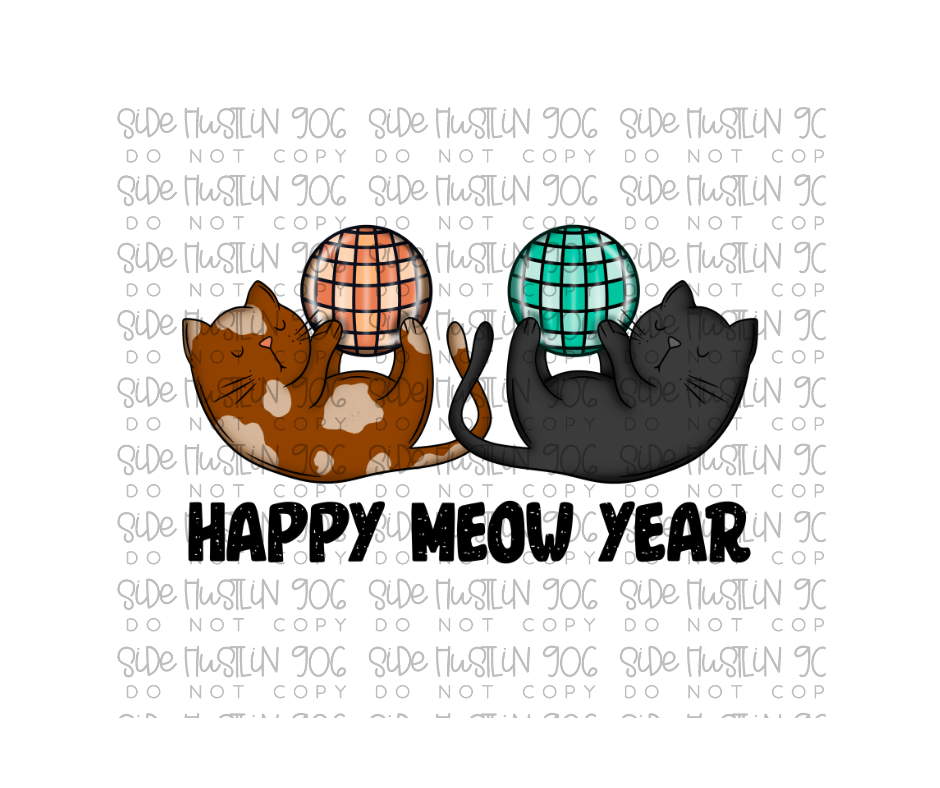 Hapy Meow Year-Ready to Press Transfer