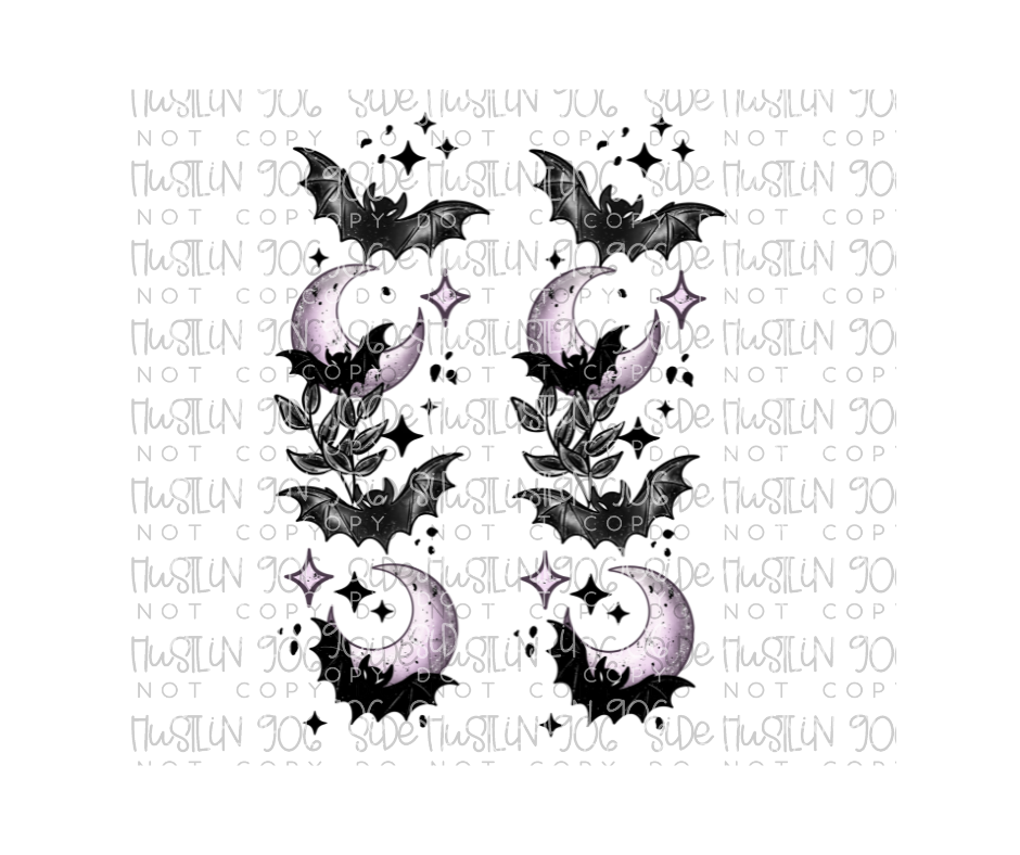 Bats and Moons Sleeve-Ready to Press Transfer