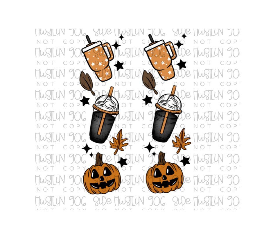 Fall Ghosties Sleeve-Ready to Press Transfer