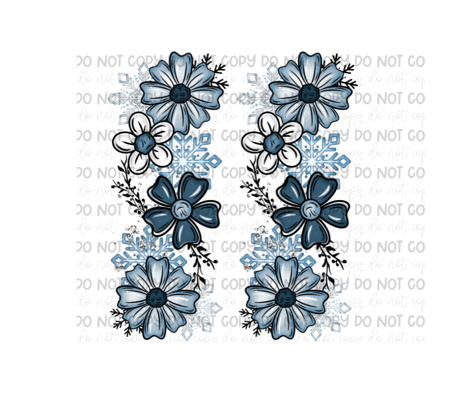 Winter Florals Sleeves-Ready to Press Transfer