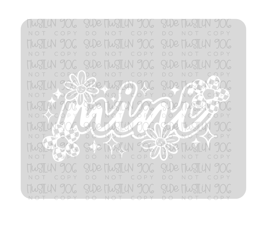 Mini Florals Single Color-Ready to Press Transfer