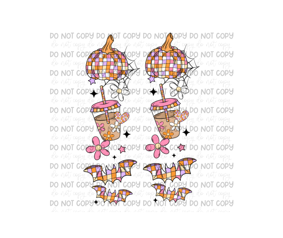 Retro Halloween Sleeves-Ready to Press Transfer