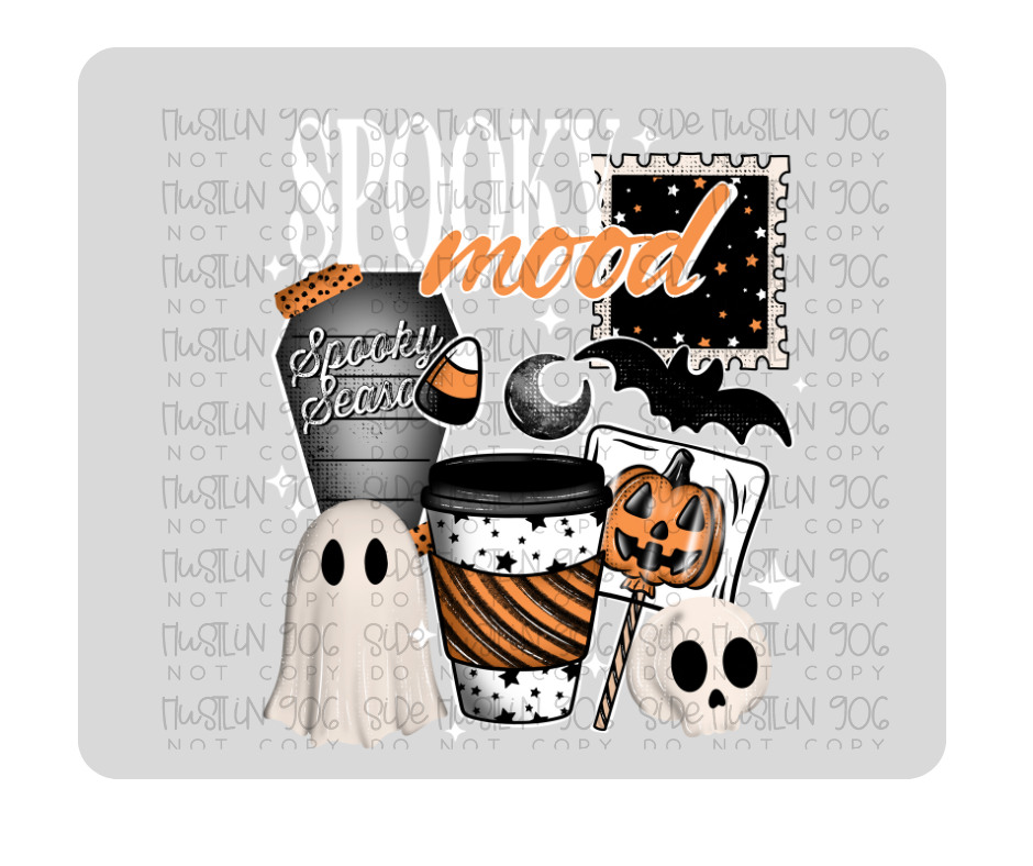 Spooky Mood white-Ready to Press Transfer